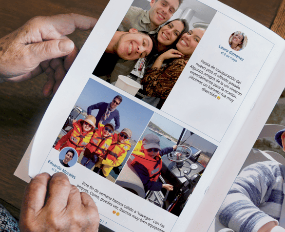 Famileo - puedes añadir emoticonos en tus mensajes