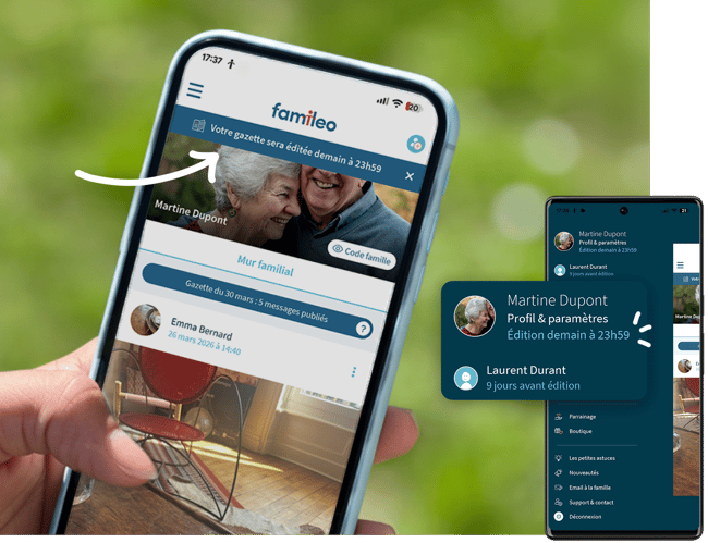 Famileo - des rappels pour vos gazettes