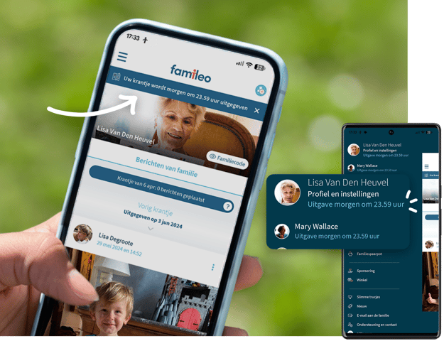 Famileo – Erinnerungen für Ihre krantje