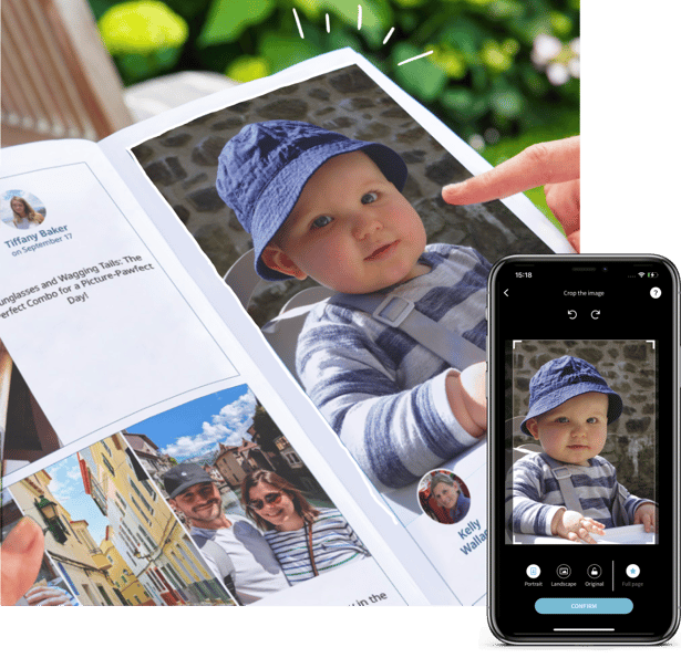 Your favourite photos displayed as a full page
