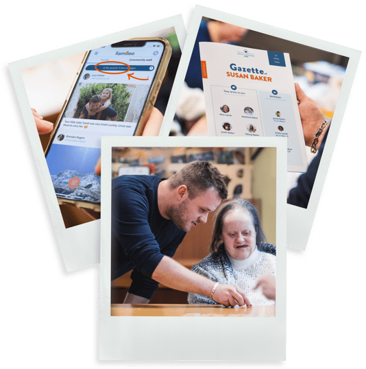 Polaroids of people publishing in the gazette