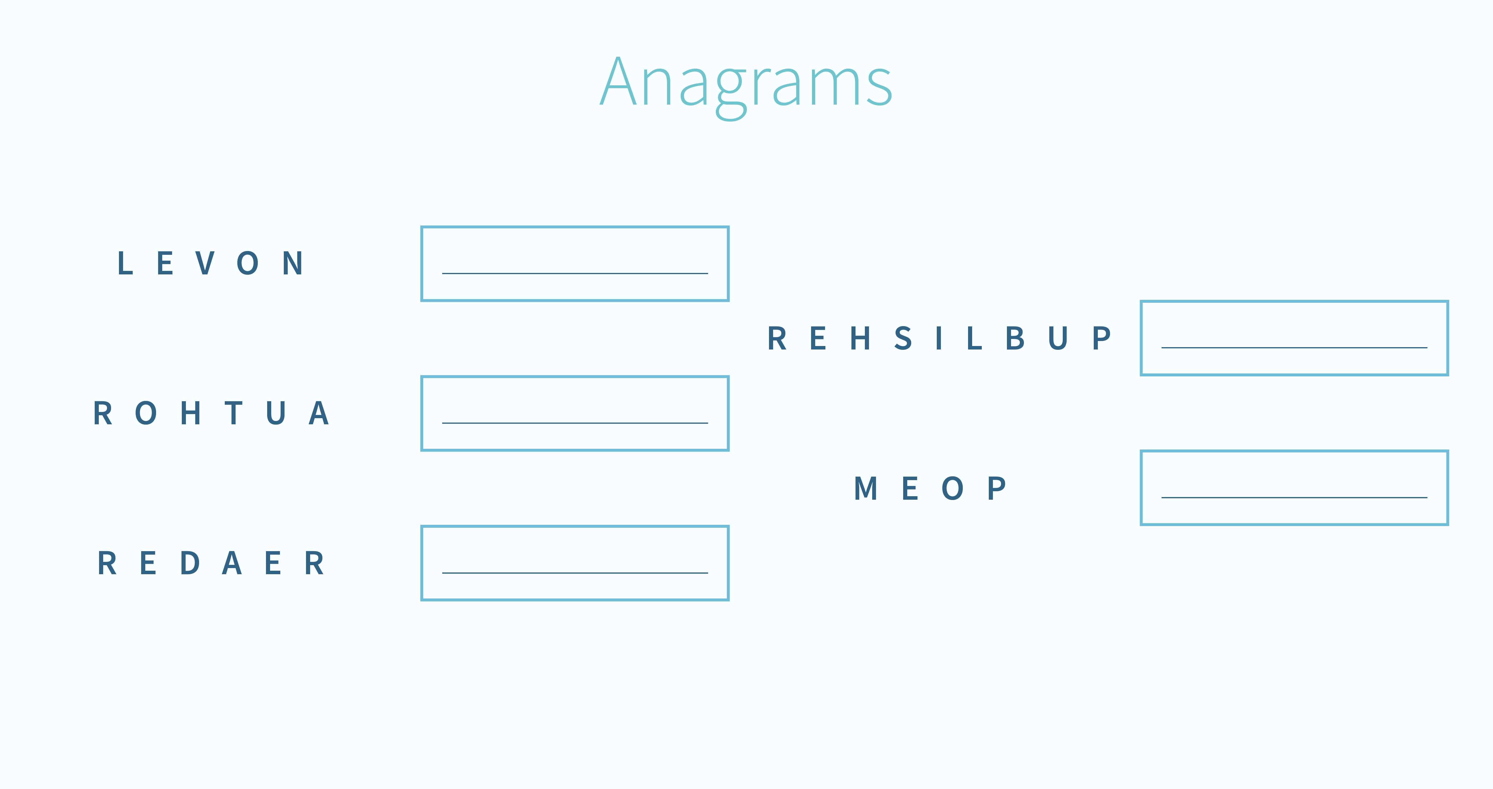 5-Anagrammes