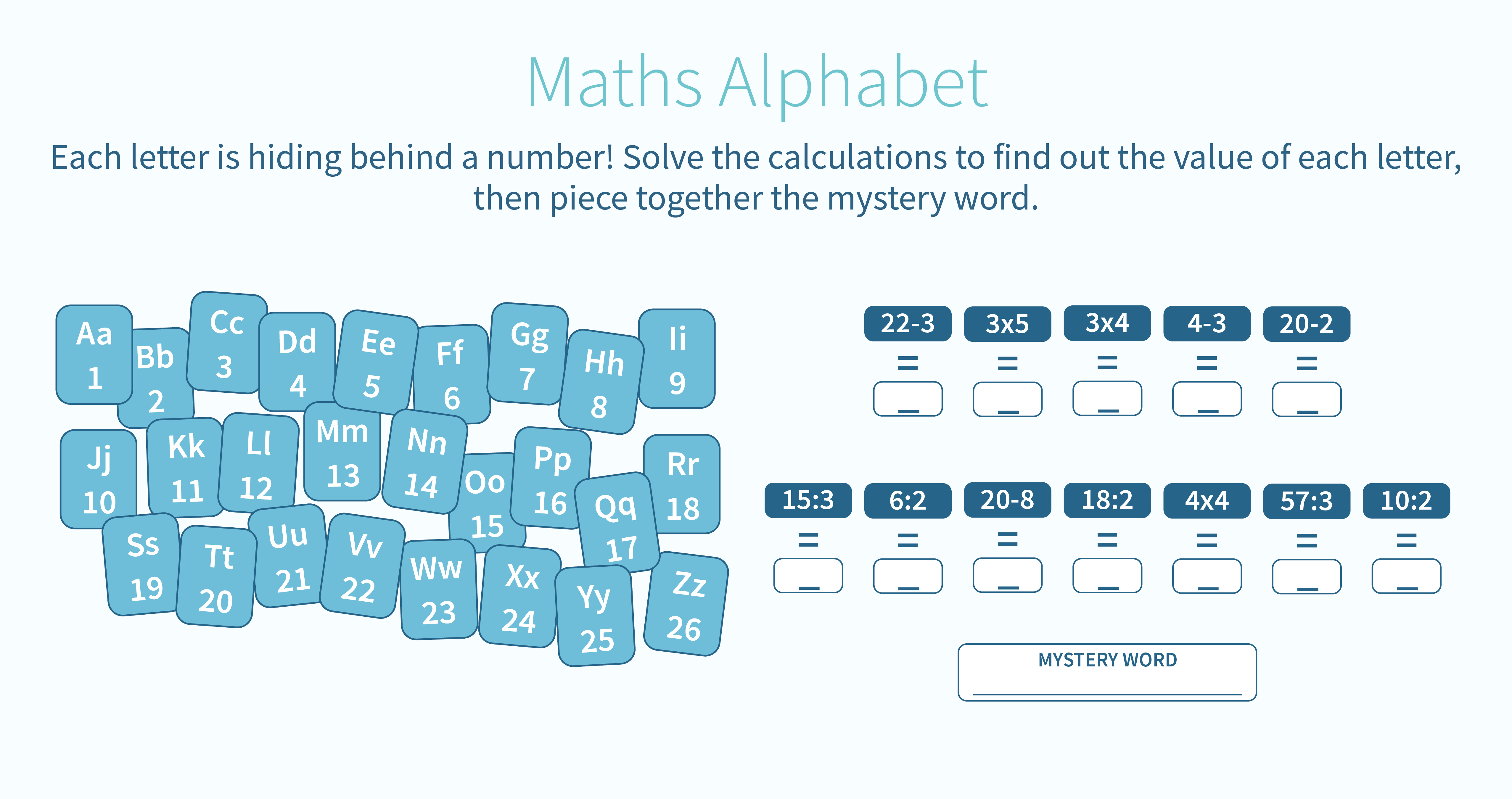 Alphabet mathématiques(6)