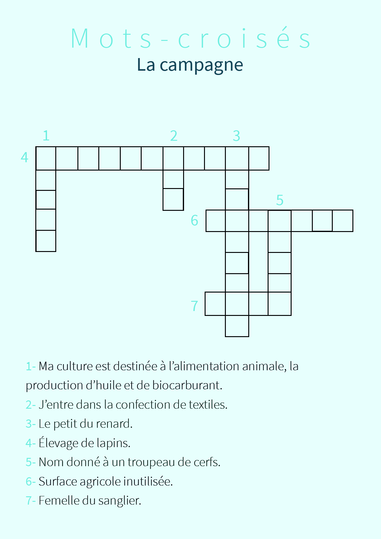 Août - Mots croisés (6)