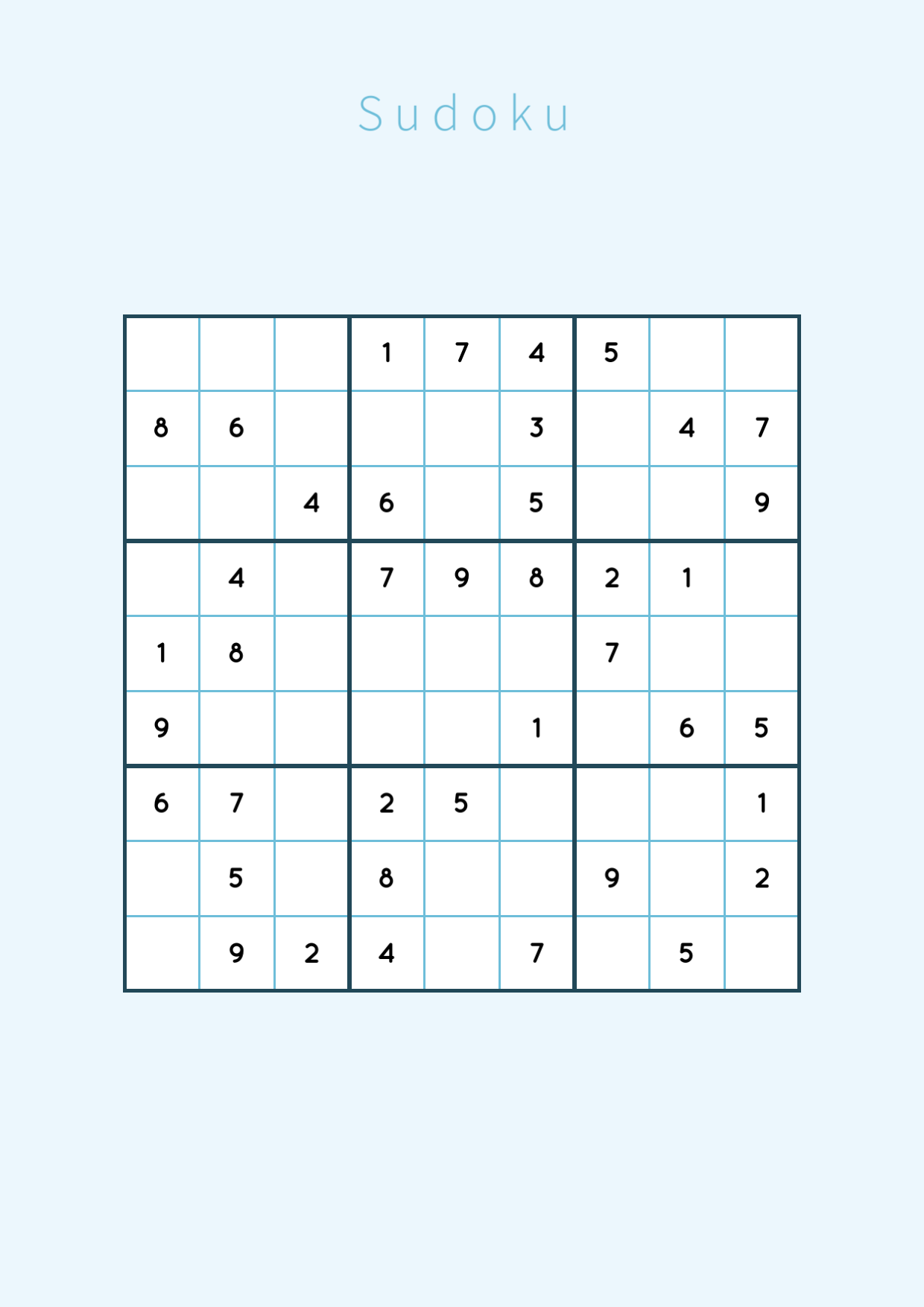 Août - Sudoku 1
