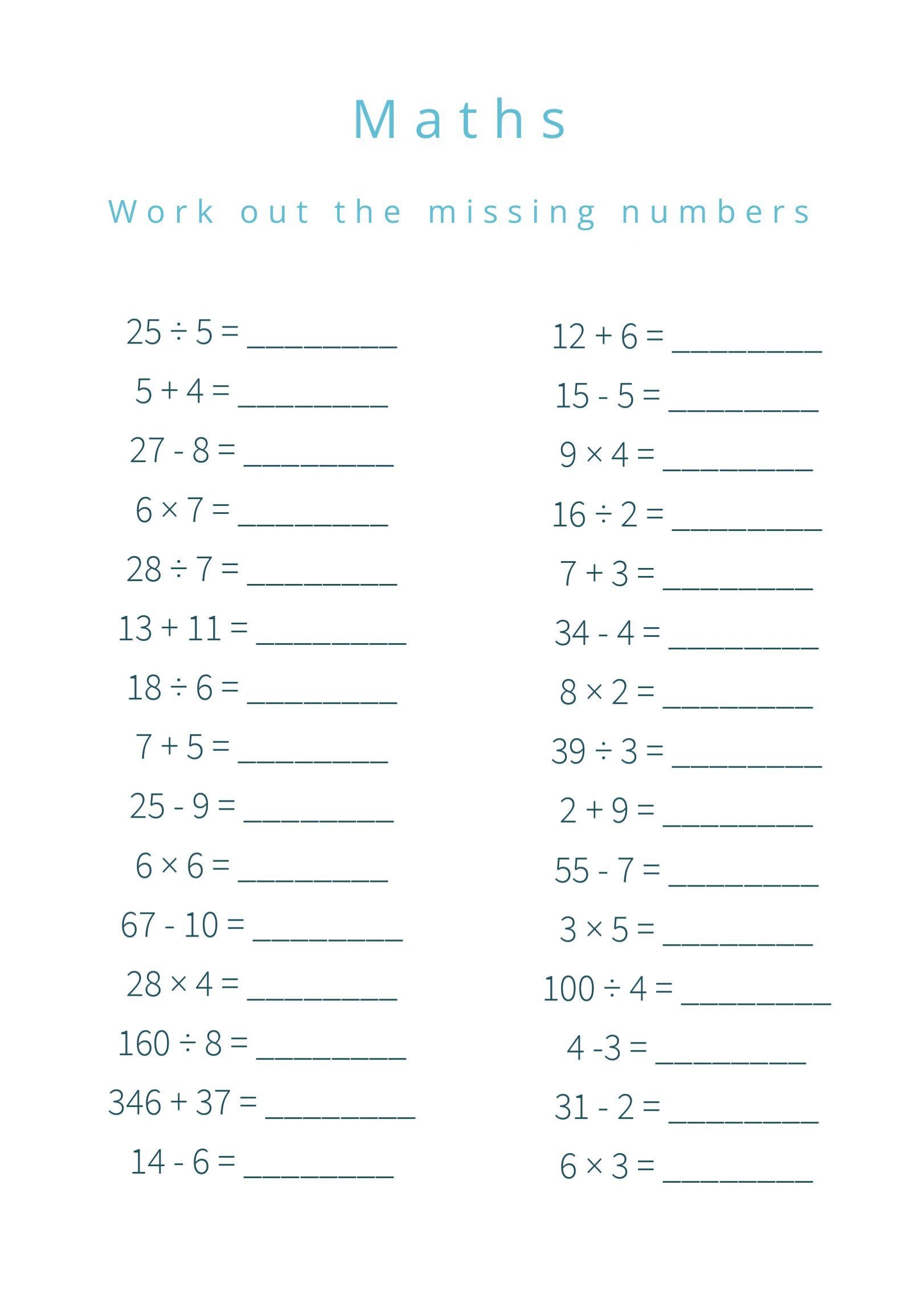 June - Maths (2)