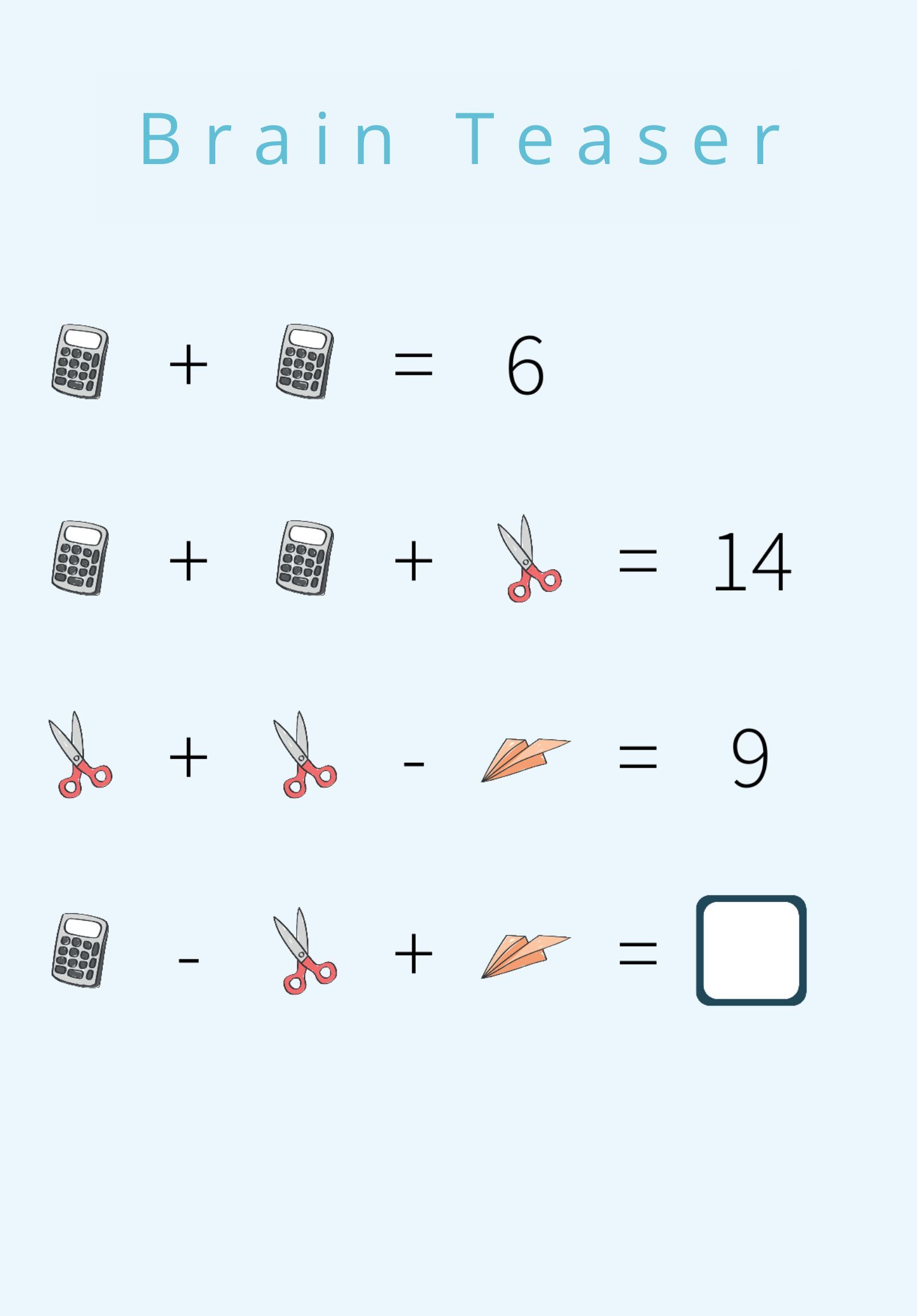 September - Brain Teaser 3