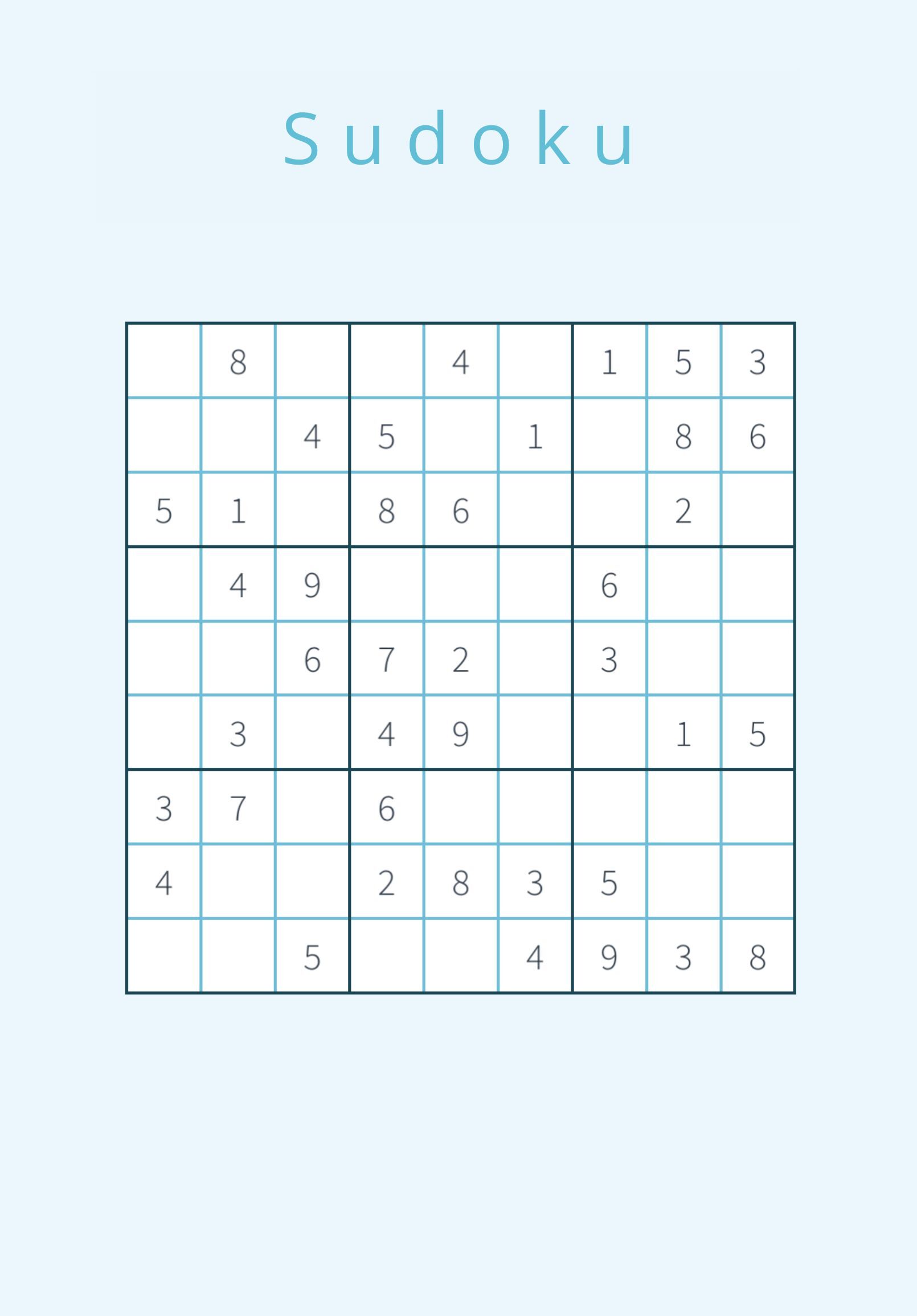 September - Sudoku 1