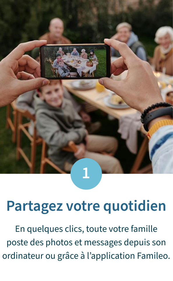 Etape 1 Famileo mobile